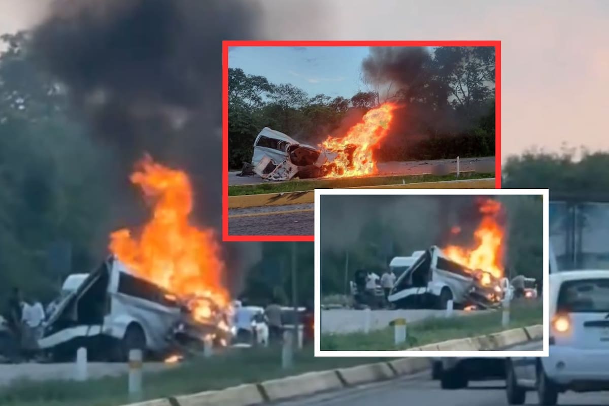 Mueren 15 personas en devastador accidente multivehicular en carretera Mérida-Campeche