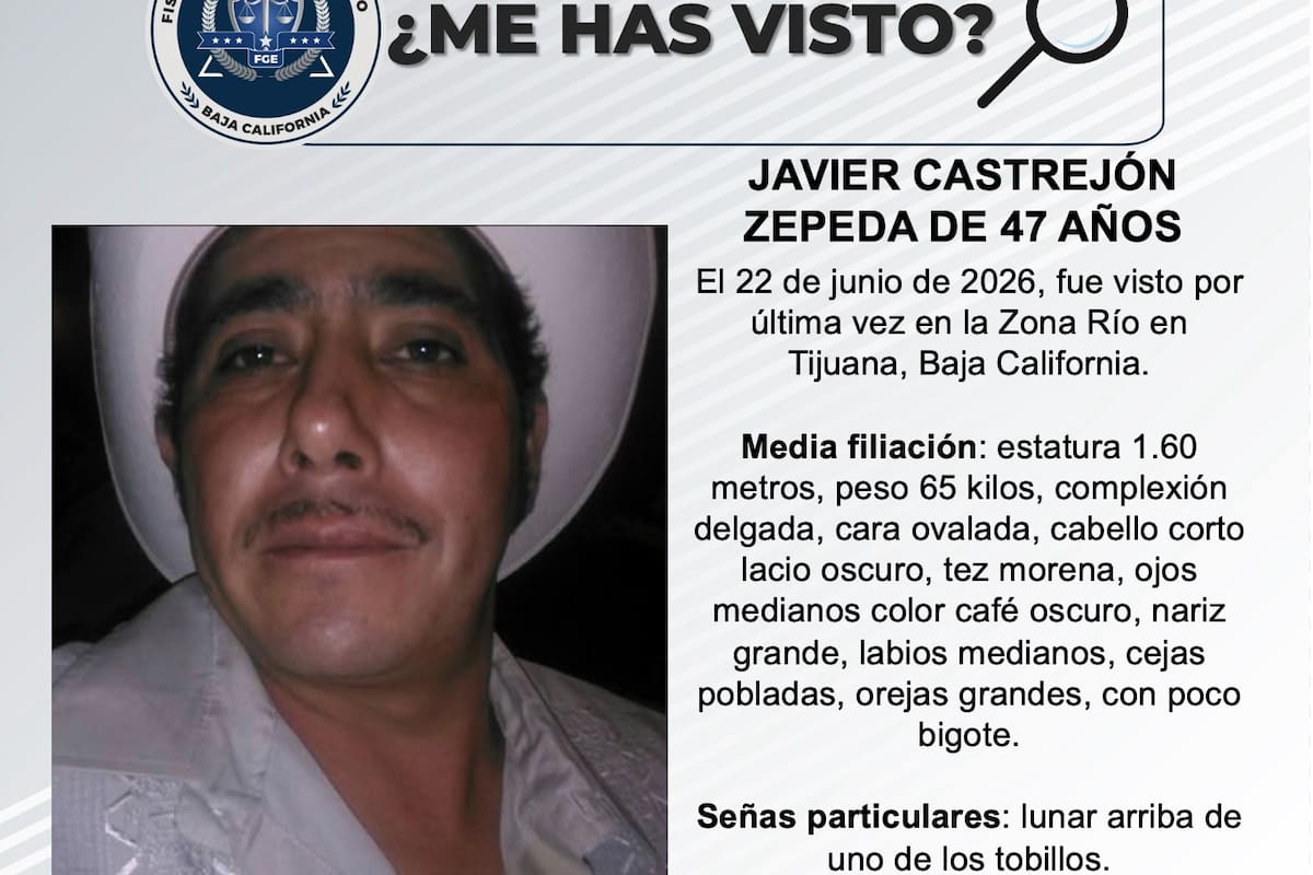 Se busca Javier Castrejón Zepeda de 47 años