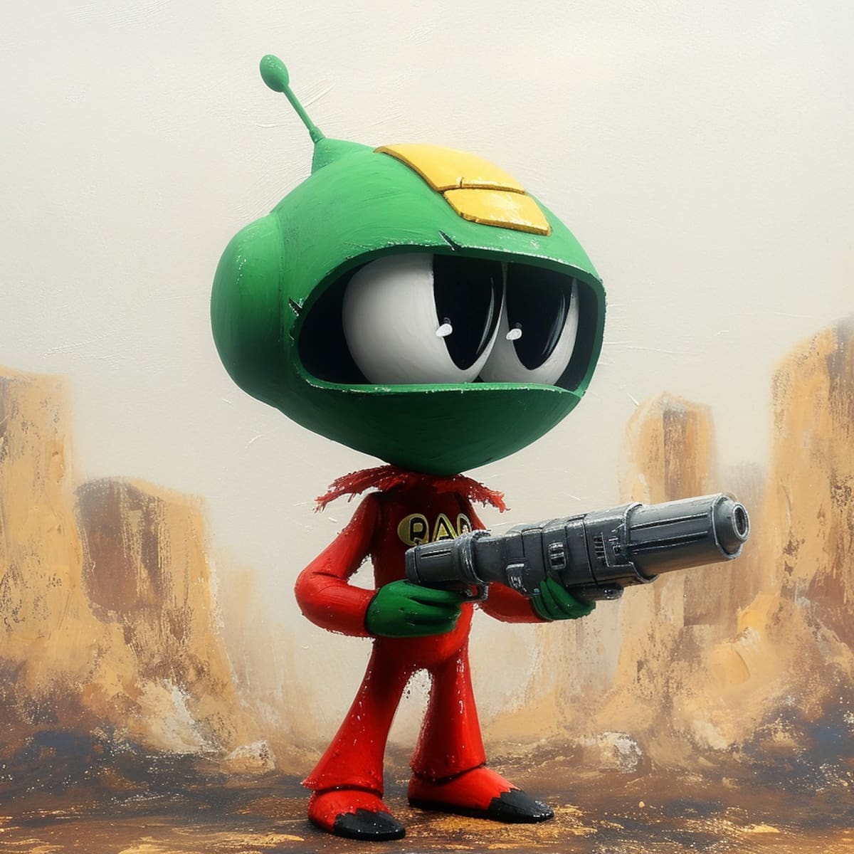 Marvin el Marciano regresa a la vida con la creatividad de la inteligencia artificial, ofreciendo una nueva perspectiva visual.