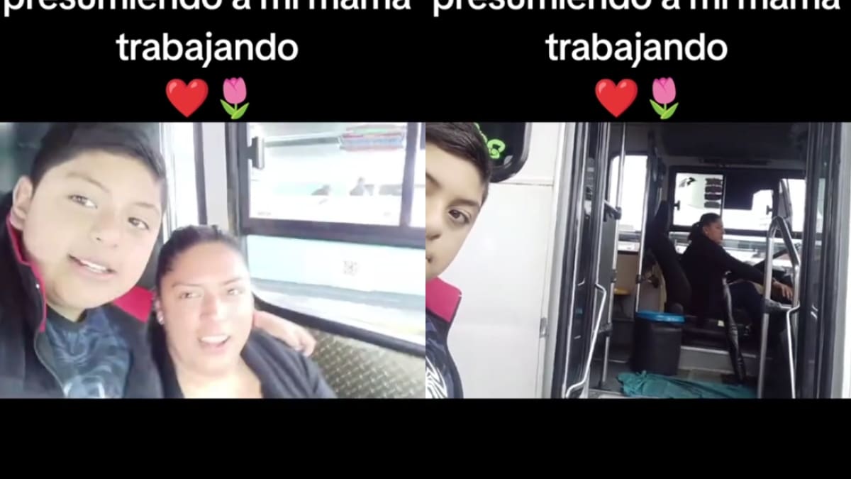 “Su madre trabaja como camionera” Niño se vuelve viral por la tierna y orgullosa forma en que presume el trabajo de su mamá