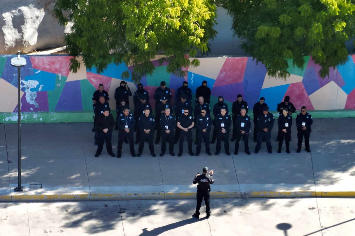 Policía Preventiva implementa operativo para garantizar seguridad en el Centro de Hermosillo durante la temporada decembrina