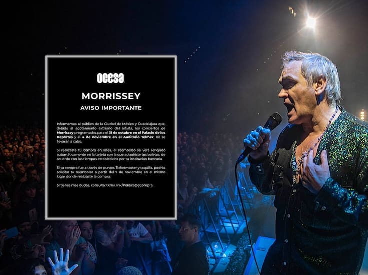 Morrissey vuelve a cancelar conciertos en México: OCESA confirma la noticia que muchos fans ya anticipaban