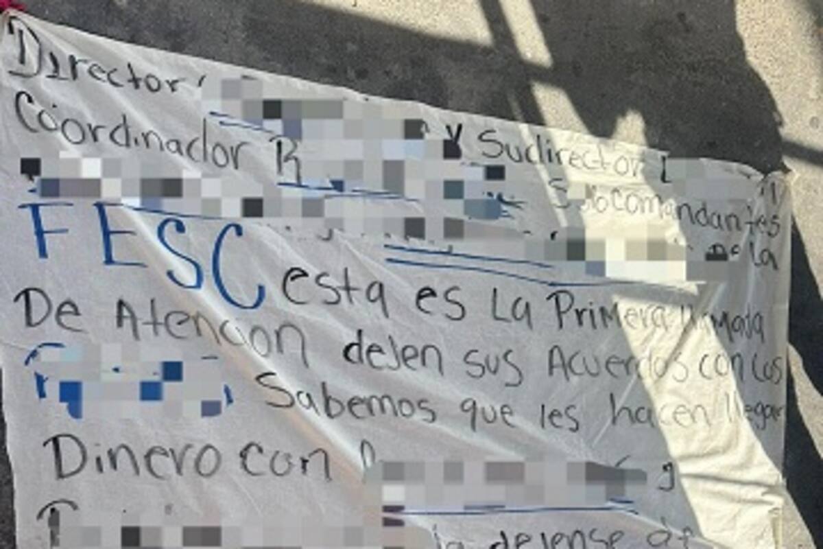 Dejan mantas con amenazas a mandos de la FESC