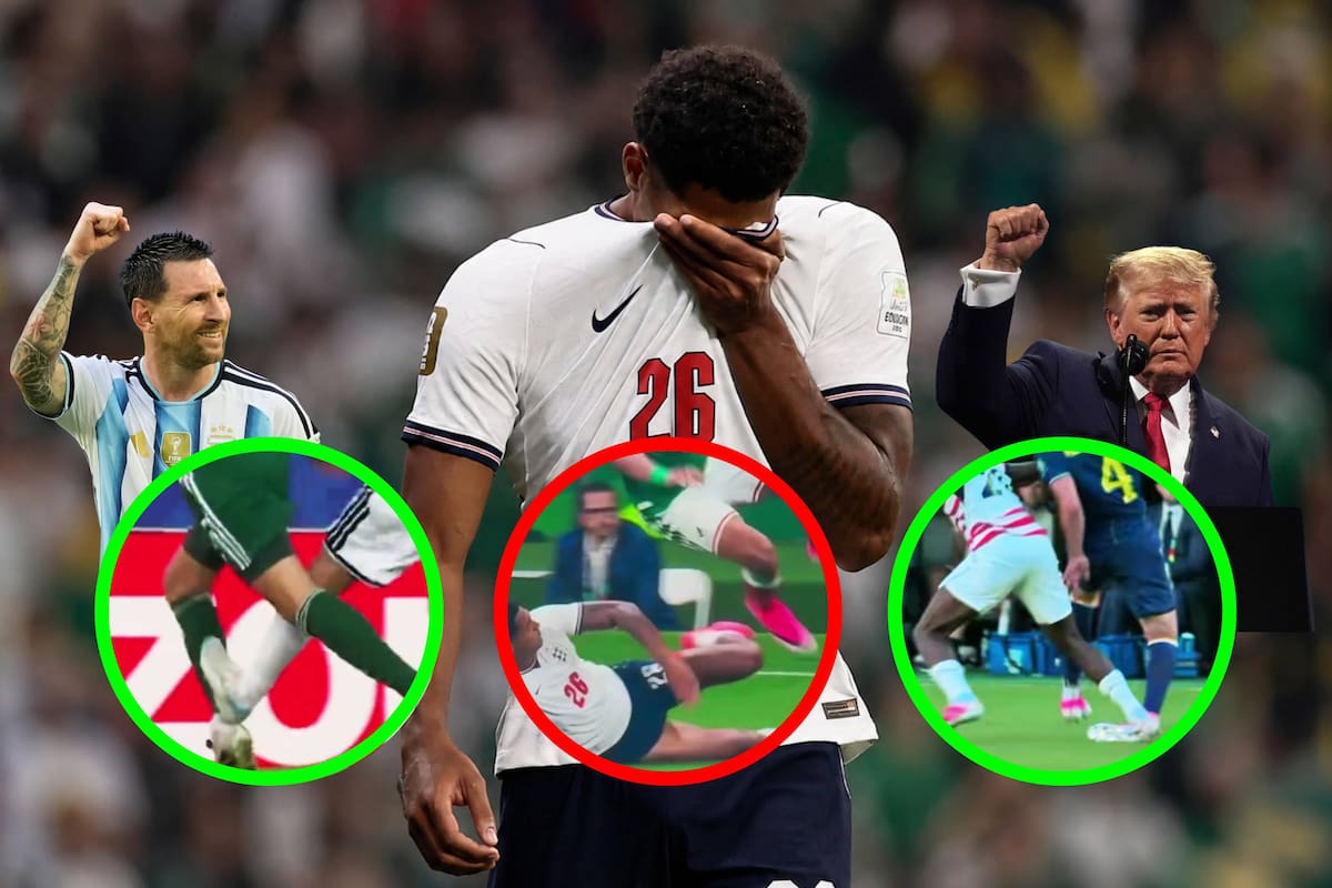 Mientras la FIFA le perdonó la tarjeta roja a Balogun de Estados Unidos tras llamada de Trump, a pesar de haber cometido un GRAVE planchazo sobre un oponente, Jarell Quansah de Inglaterra será suspendido DOS juegos por una falta menos aparatosa, incluyendo una hipotética semifinal del Mundial 2026 contra Argentina: ¿Infantino protege a Messi?