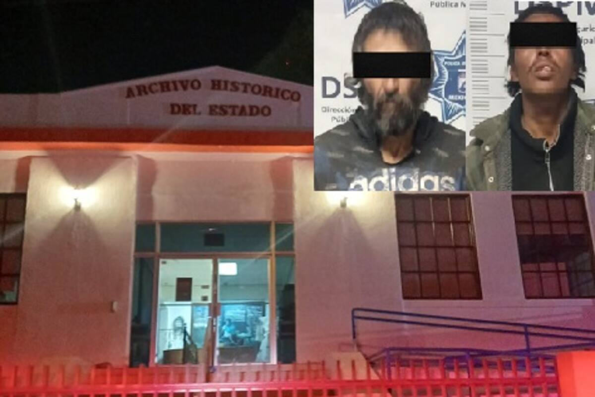 Dos hombres son sorprendidos por allanamiento en el Archivo Histórico del Estado
