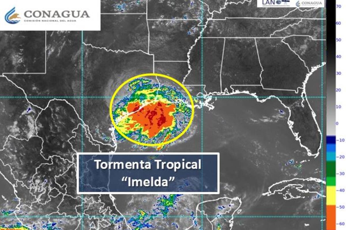 Se forma la tormenta tropical "Imelda" en el Golfo de México