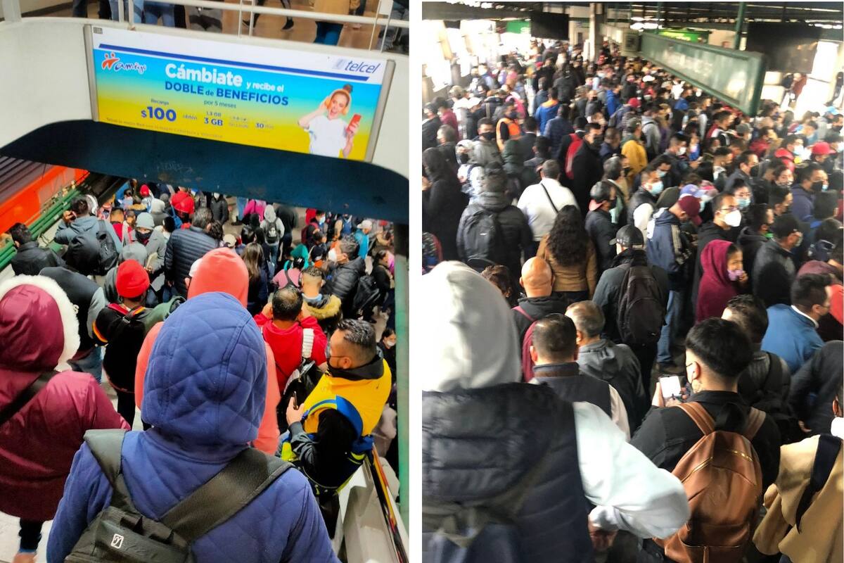 Usuarios del Metro de la CDMX reportan retrasos en varias líneas