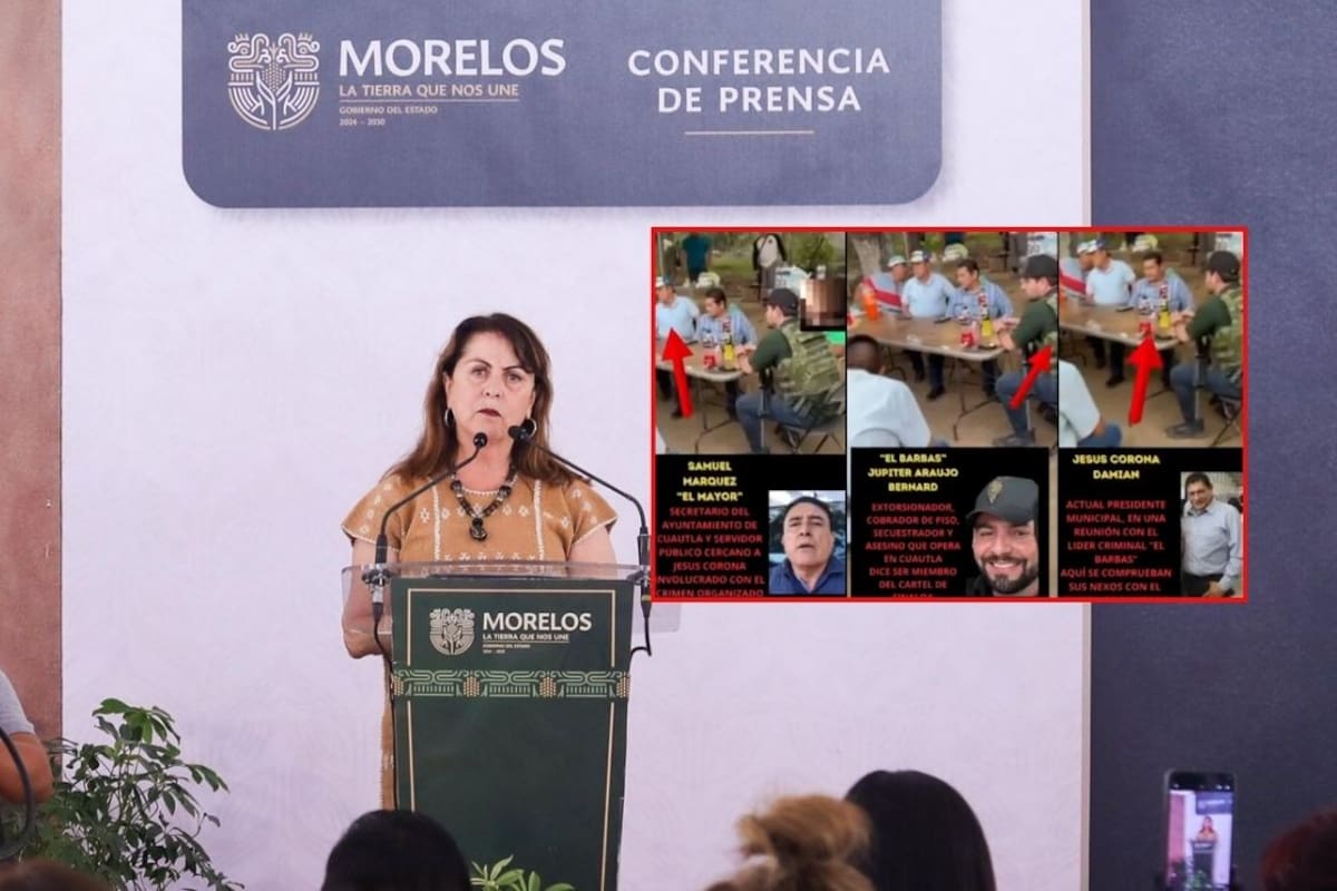 Margarita González Saravia, gobernadora de Morelos, habría sido informada dos días después sobre la reunión entre alcaldes y “El Barbas”, identificado como líder regional del Cártel del Pacífico, pero el caso se mantuvo en silencio hasta la difusión del video, según la declaración de Raúl Tadeo Nava ante la FEMDO