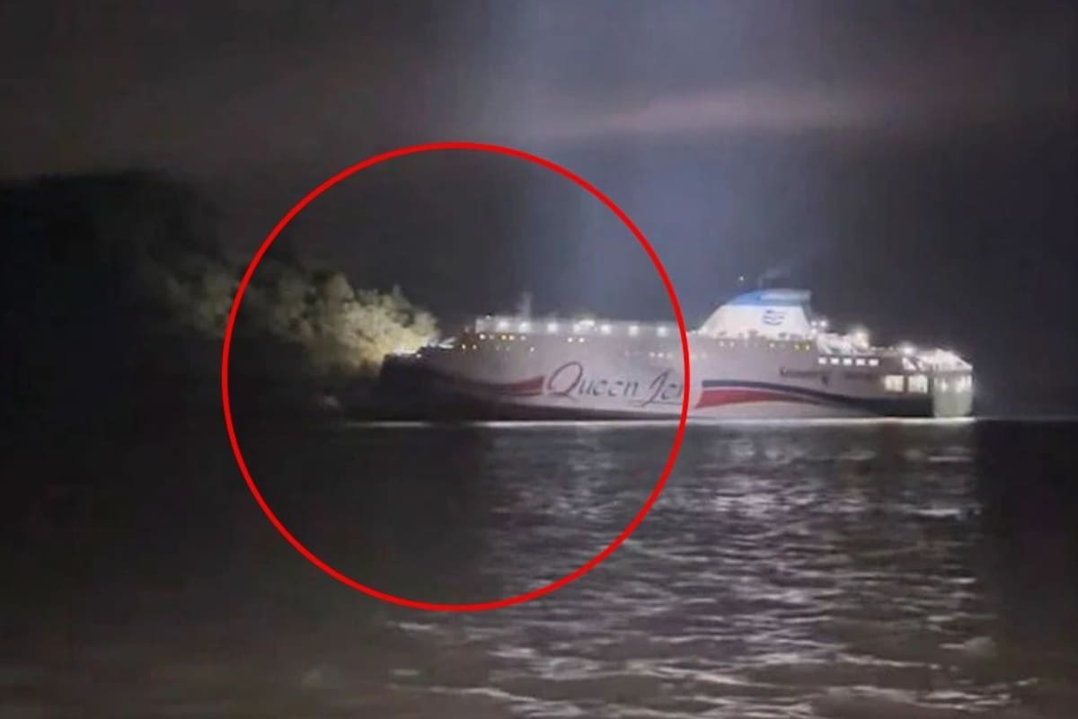 Guardia Costera moviliza amplio operativo para evacuar a 267 pasajeros de un ferry encallado al suroeste de Corea del Sur