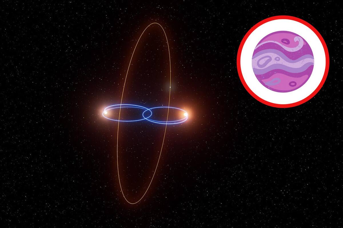 Descubren planeta que orbita dos estrellas en ángulo de 90°: un fenómeno único en el universo