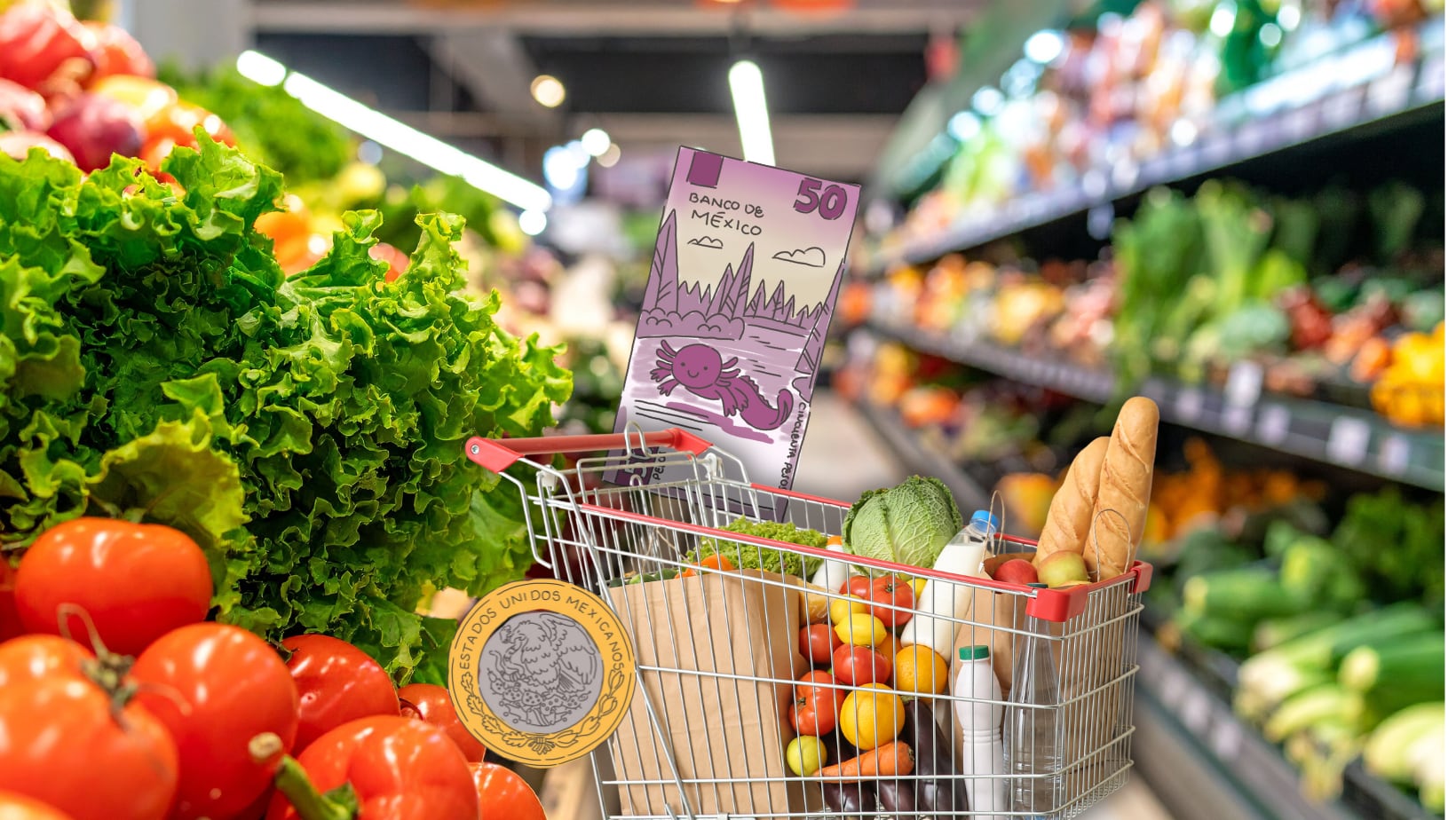 Inegi reporta inflación anual de 3.80% y destaca los productos que más aumentaron en la canasta básica. Foto: Canvas