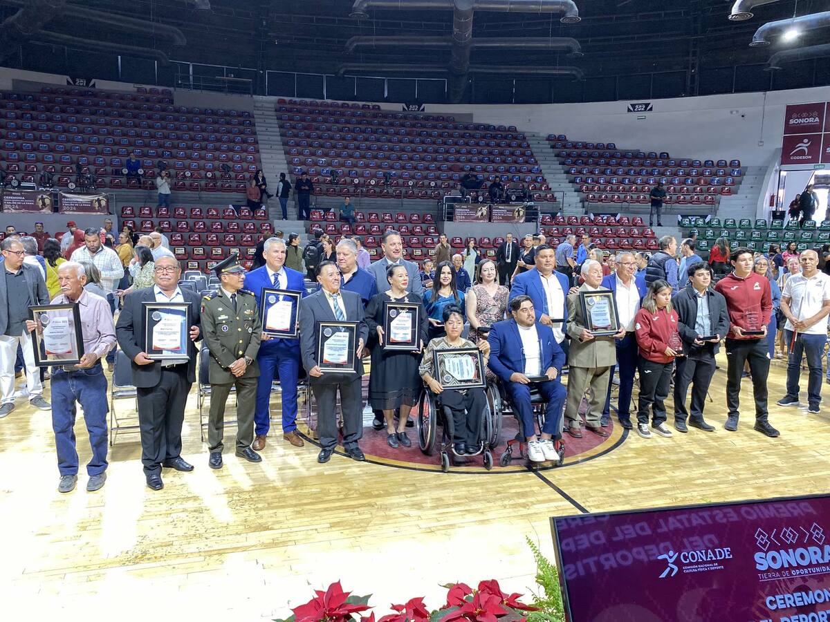 Se llevó a cabo la exaltación a los nuevos inmortales del Salón de la Fama del Deportista Sonorense. (Foto: Kevin González)