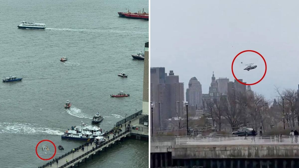 Accidente aereo en el río Hudson.
