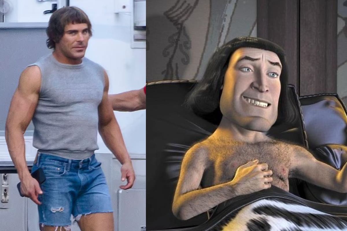 Comparan a Zac Efron con Lord Farquaad por su nuevo look