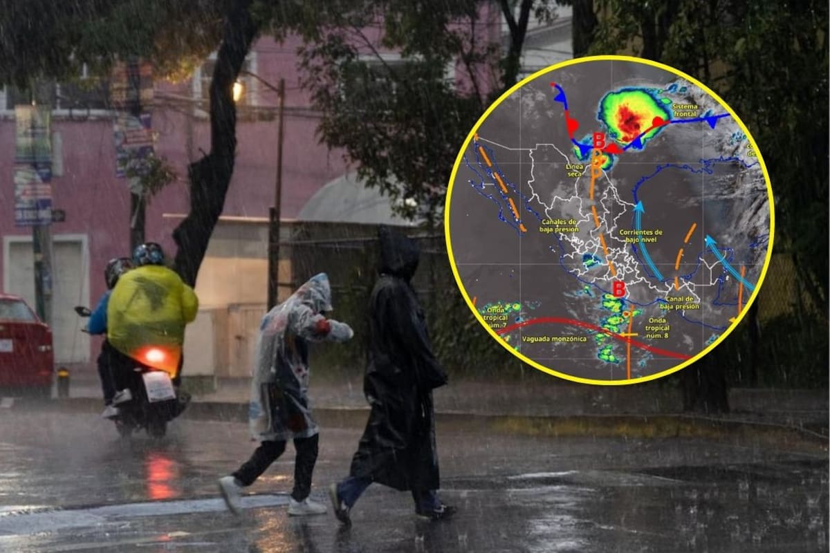 SMN alerta por lluvias muy fuertes este 19 de junio: 12 estados podrían registrar inundaciones, granizo y vientos de hasta 80 km/h