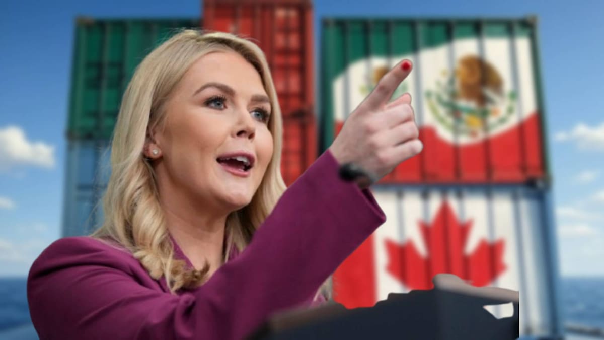 ¿Habrá exenciones de los aranceles de Trump para México y Canadá por ser parte del T-Mec? Karoline Leavitt, secretaria de prensa de la Casa Blanca, lo aclara. | AP y Grok