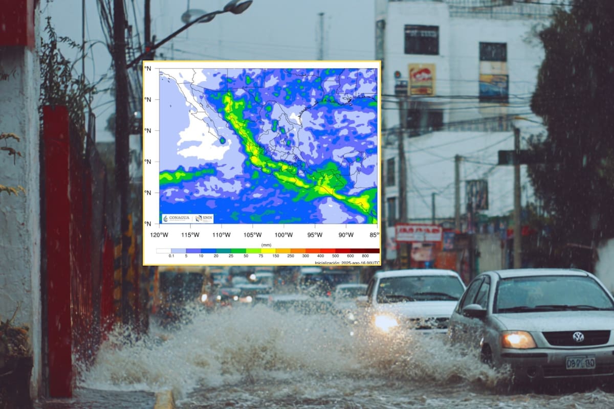 SMN alerta por lluvias peligrosas en estos estados del lunes 18 al miércoles 20 de agosto