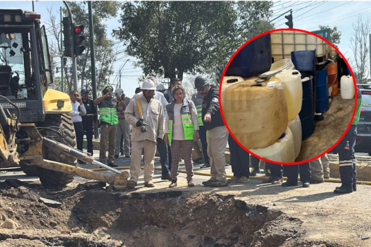 Autoridades aseguran 30 mil litros de gasolina robada en CDMX
