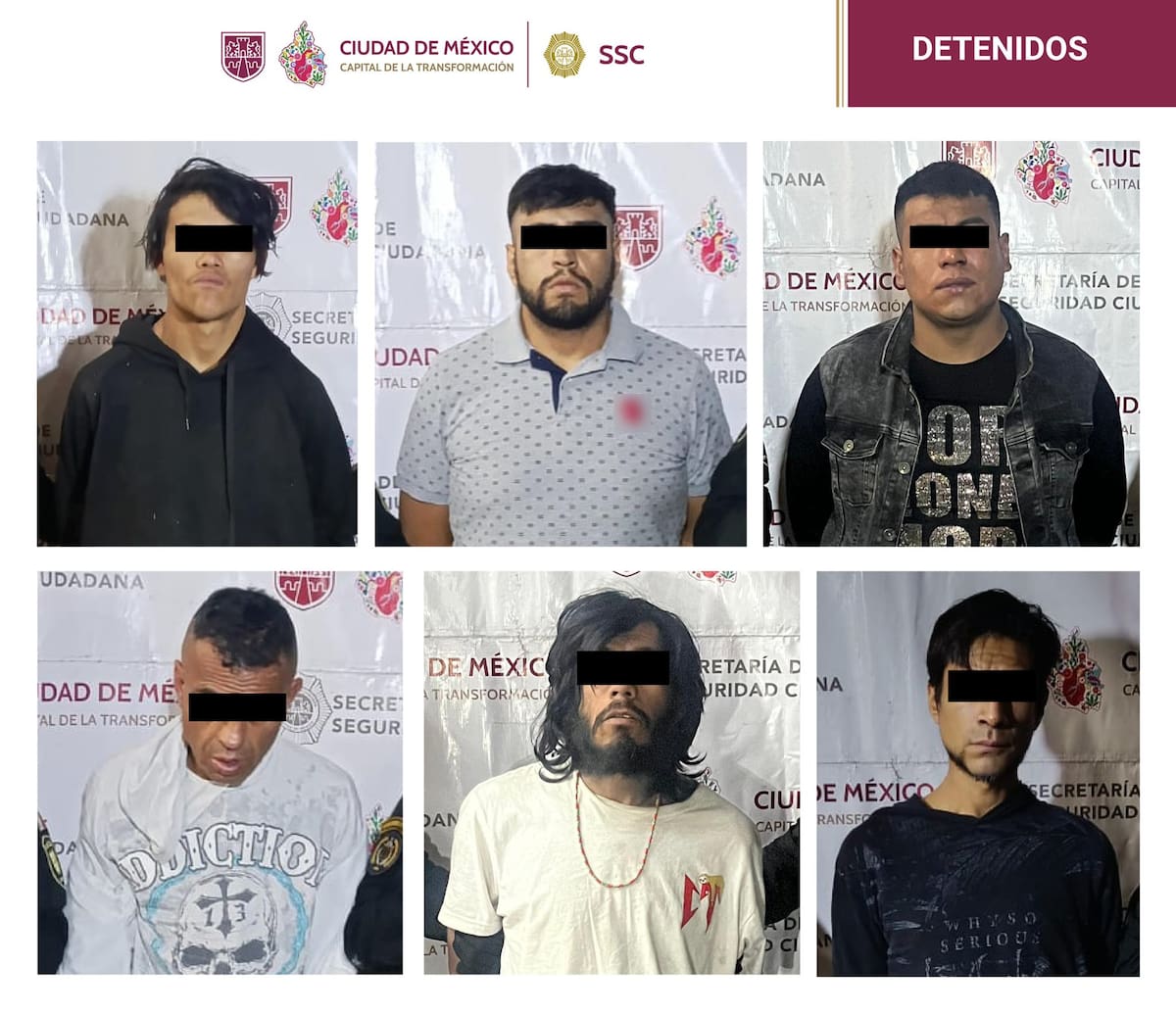 La Secretaría de Seguridad Ciudadana detuvo a seis personas acusadas de vender dulces adulterados con marihuana en la alcaldía Venustiano Carranza, CDMX.