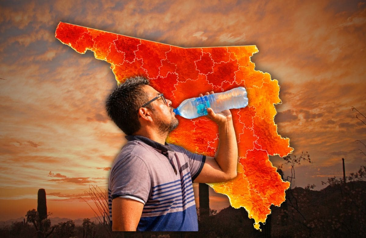 El SMN prevé para Sonora un fin de semana con temperaturas de 40 a 45 °C, lluvias aisladas y rachas de viento de 50 a 70 km/h con posibles tolvaneras. | Foto: Especial GH.