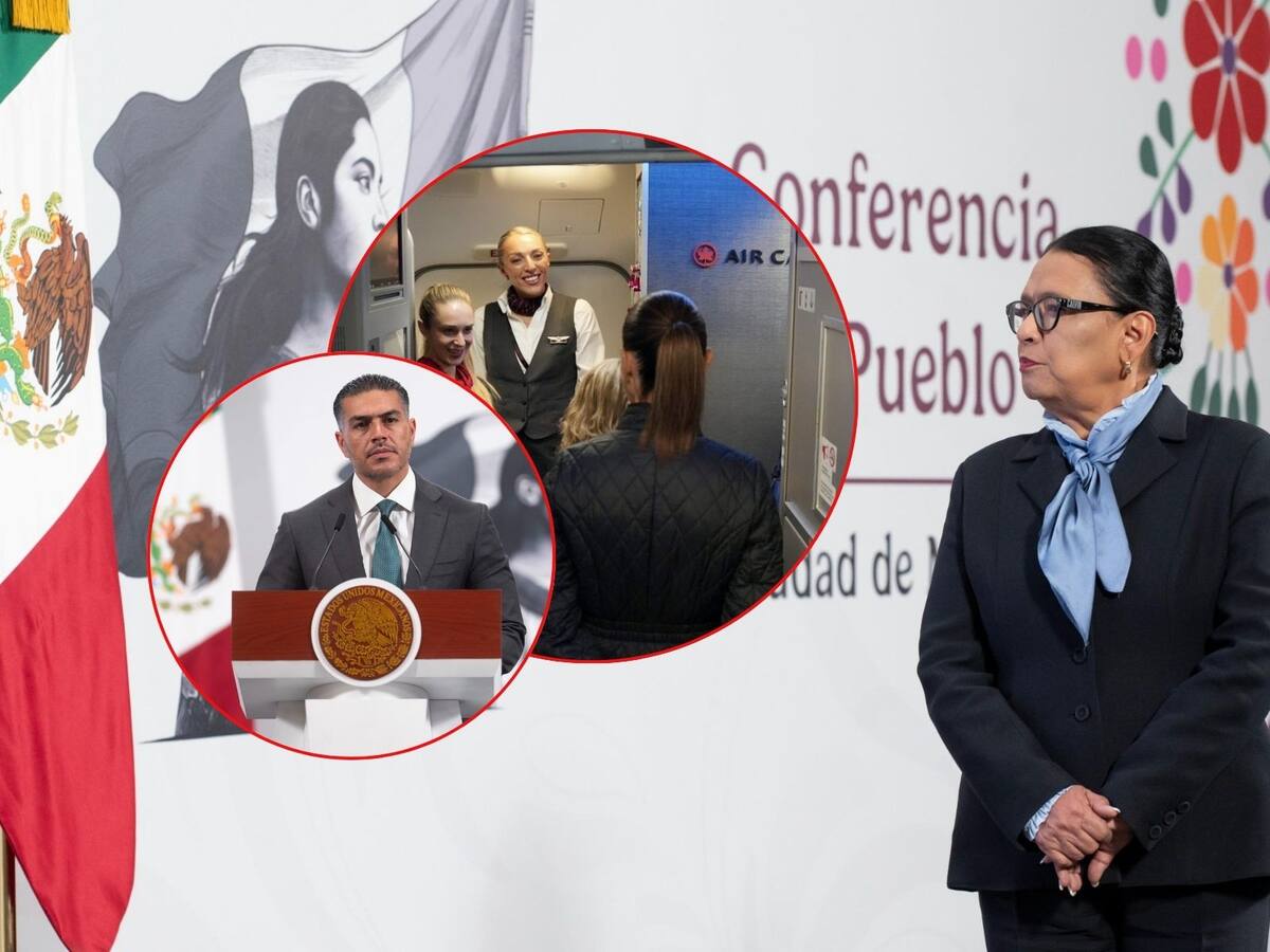 Omar García Harfuch acompaña a Sheinbaum al G7 en Canadá, informó Rosa Icela Rodríguez, titular de Segob en la "Conferencia del Pueblo" del 16 de junio del 2025. | Crédito: Presidencia/X @Claudiashein