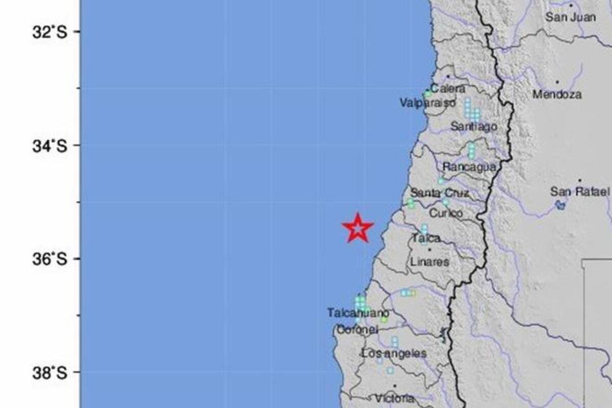 Sismo magnitud 6.6 sacude centro y sur de Chile