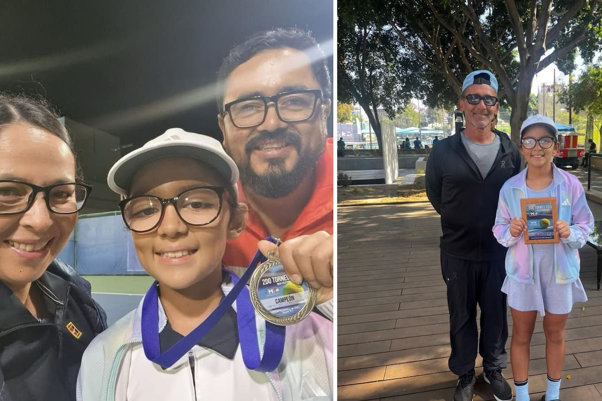 A sus 12 años, Frida Mendoza recibe doble corona en torneo de tenis regional