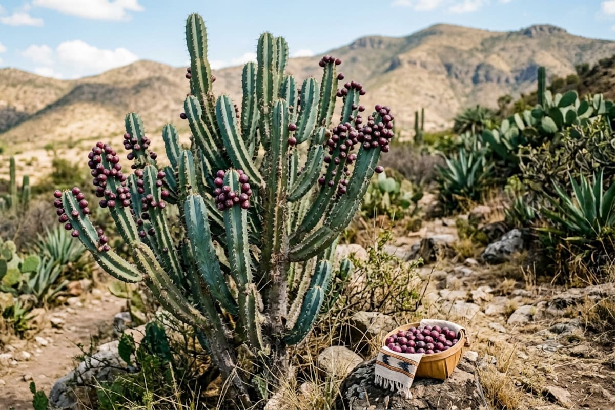 ¿Qué es el garambullo? El fruto mexicano poco conocido que crece en zonas áridas