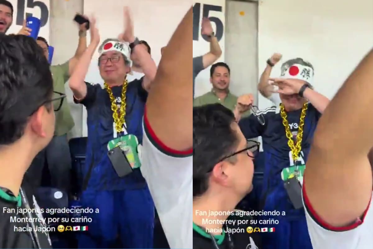Aficionado japonés rompe en llanto por el apoyo de México durante el Mundial 2026 (VIDEO)