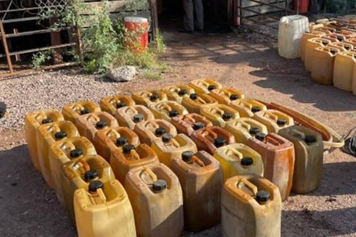 FGR asegura 3 mil 360 litros de hidrocarburo en Sonora
