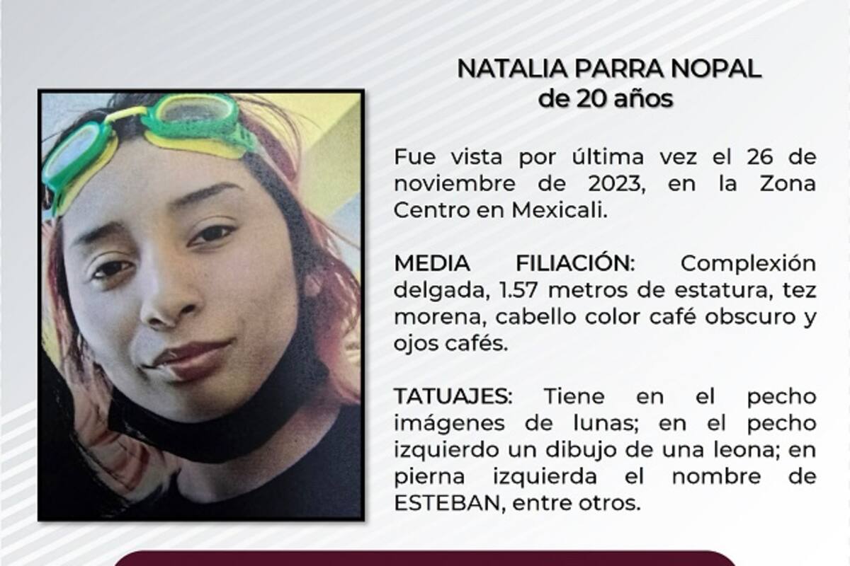 Familiares buscan a Natalia Parra Nopal