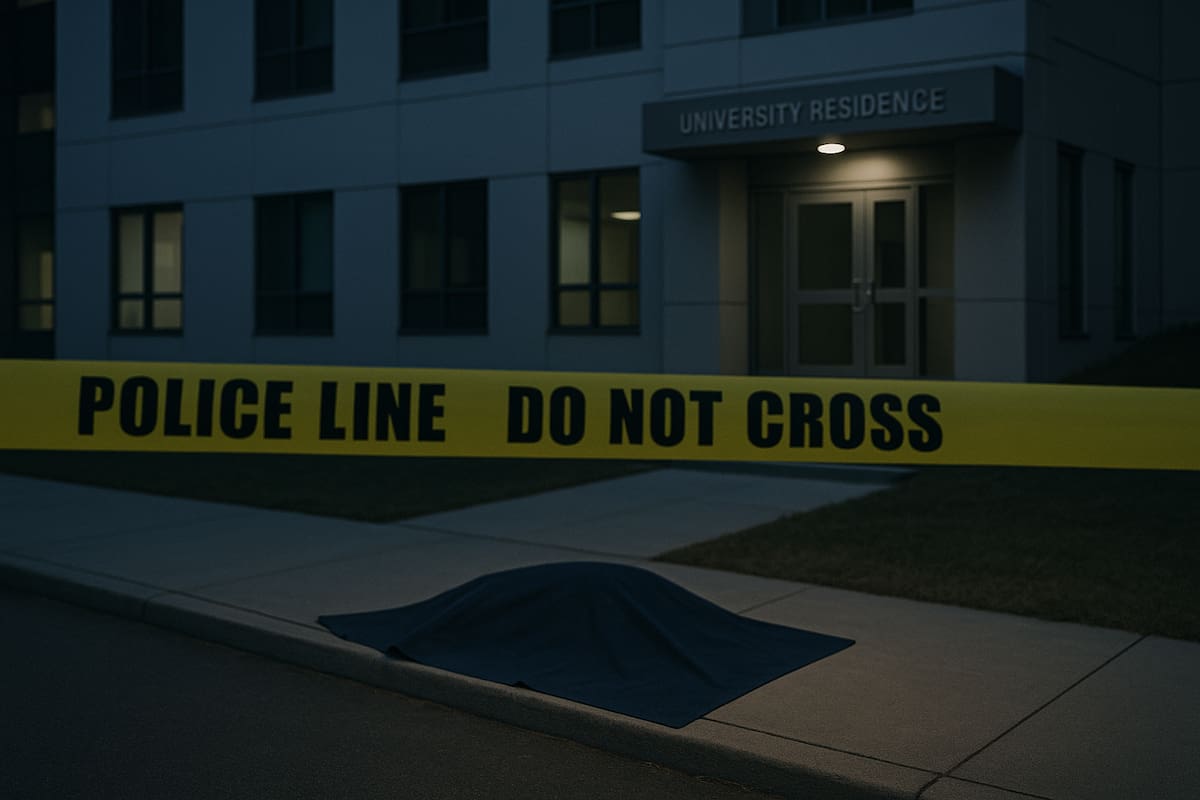 Hallan muerto a estudiante frente a residencia universitaria; investigan posible caída desde el tejado