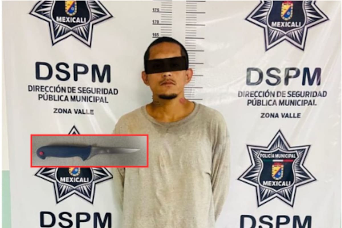 Joven toma cuchillo de la cocina y amenaza con matar a su padre