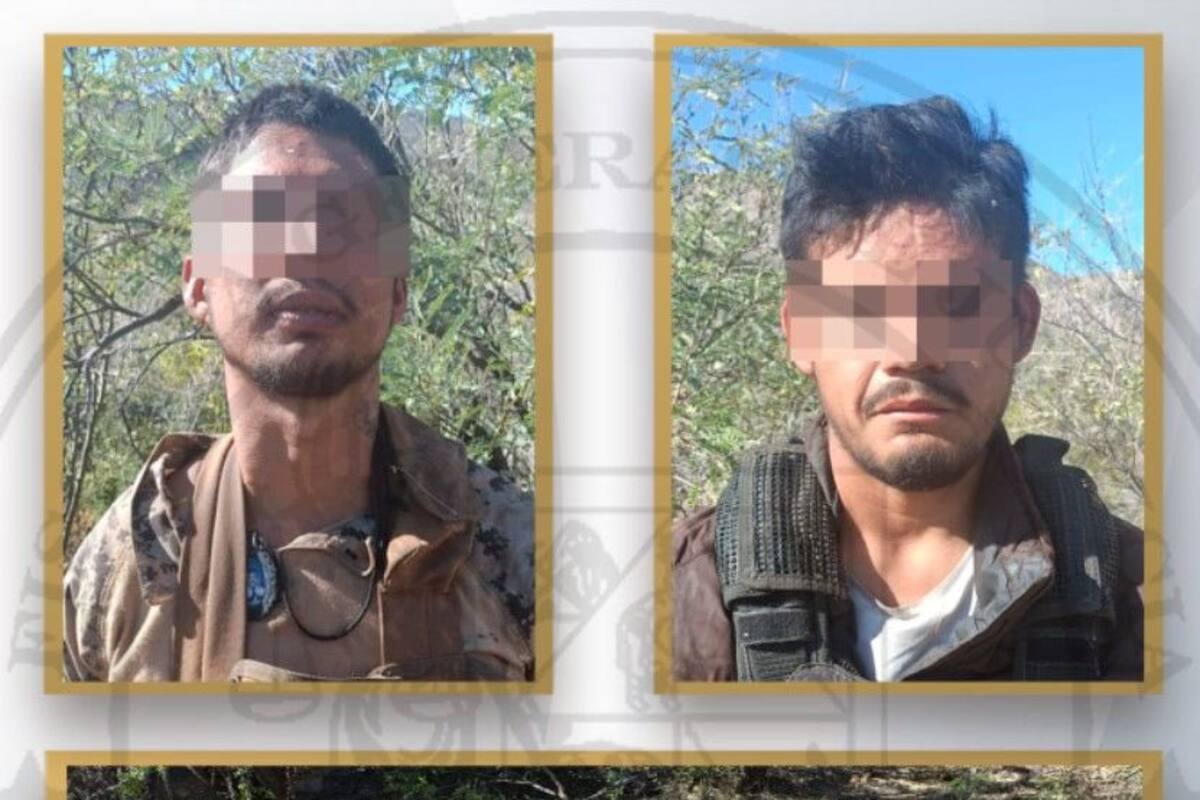 Detienen a dos hombres y aseguran arsenal en operativo conjunto en Sáric