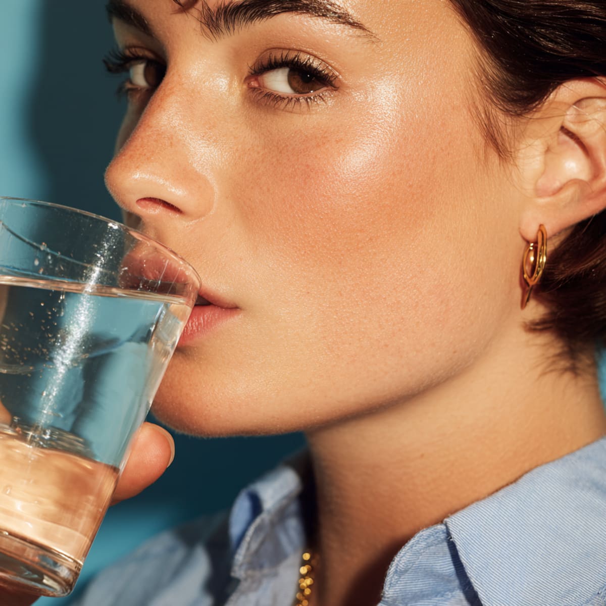 Beber agua con gas | Foto: IA