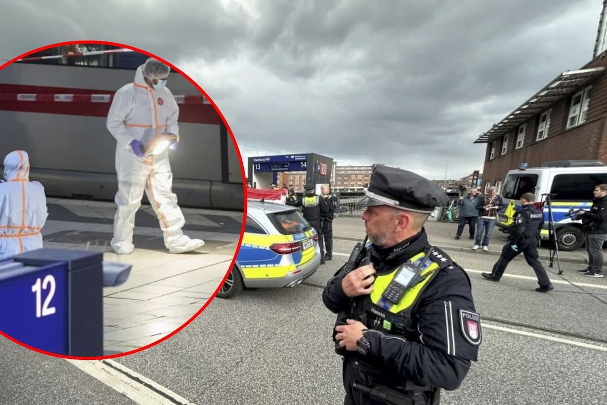 Ataque con cuchillo en estación de trenes de Hamburgo deja 18 heridos; siete de ellos de gravedad y otros cuatro en estado crítico