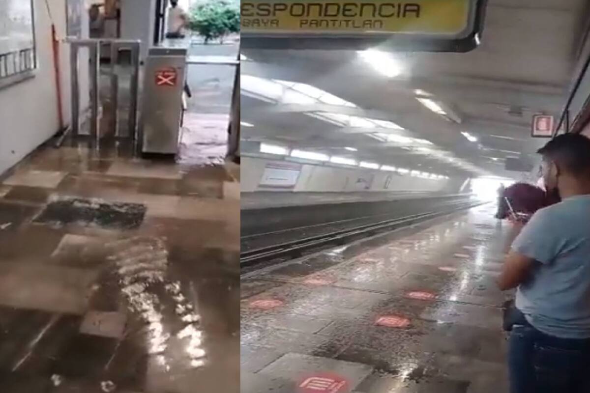 VIDEO: Llueve dentro de la estación metro en Jamaica