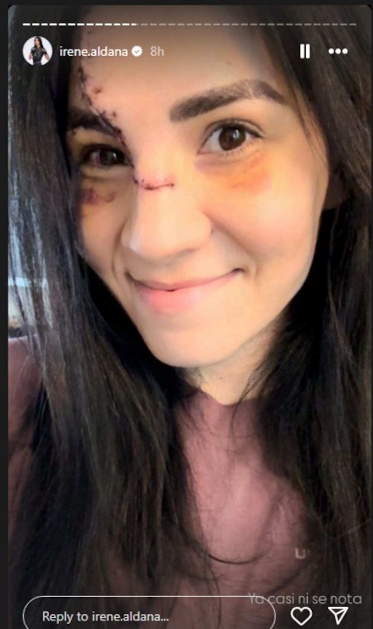 Irene Aldana vía Instagram. Foto: Captura de panatalla