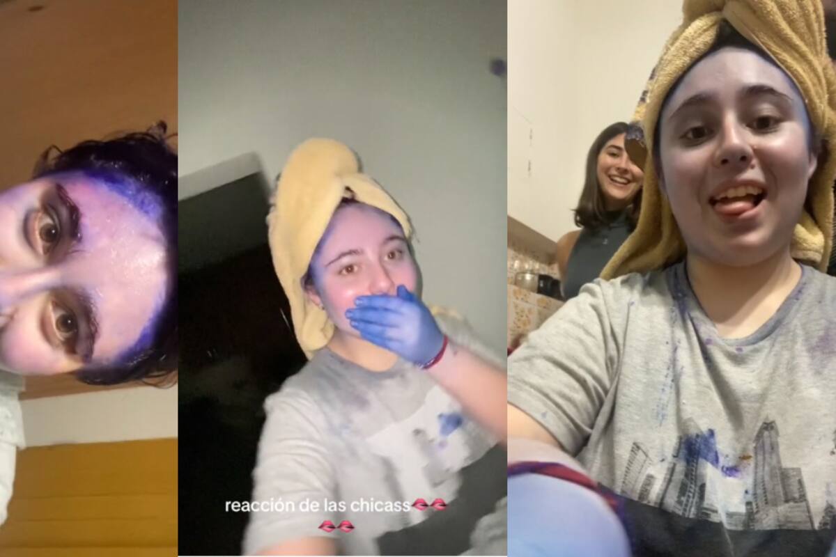 Joven intenta pintarse el cabello de morado y sale MAL: ¡internautas dicen que se parece a Tristeza de ‘Intensamente’!