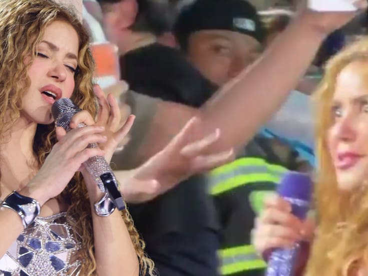 La reacción de Shakira al ver a Piqué en su concierto de El Salvador