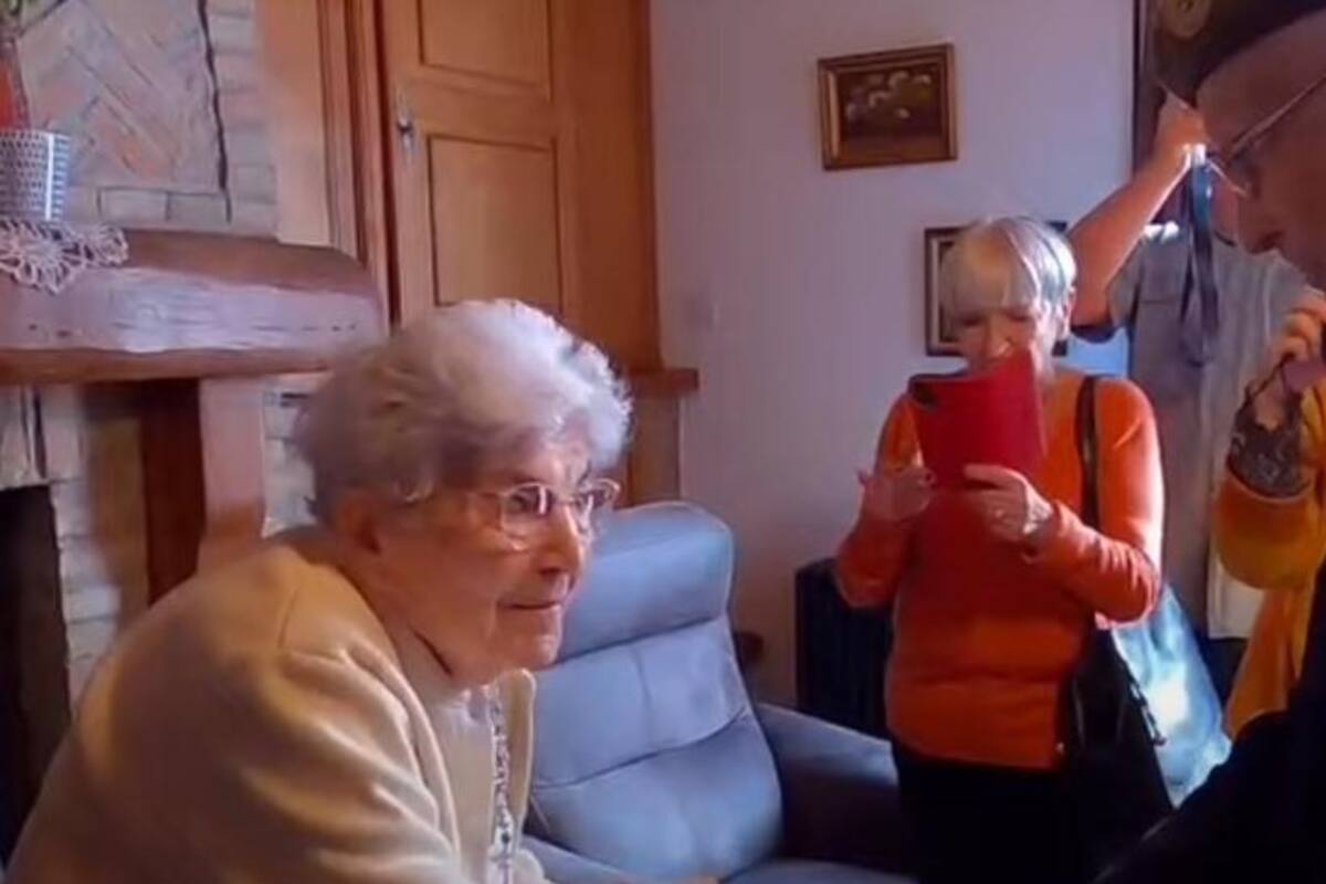 Abuelito se reencuentra con la niña que ayudó durante la Segunda Guerra