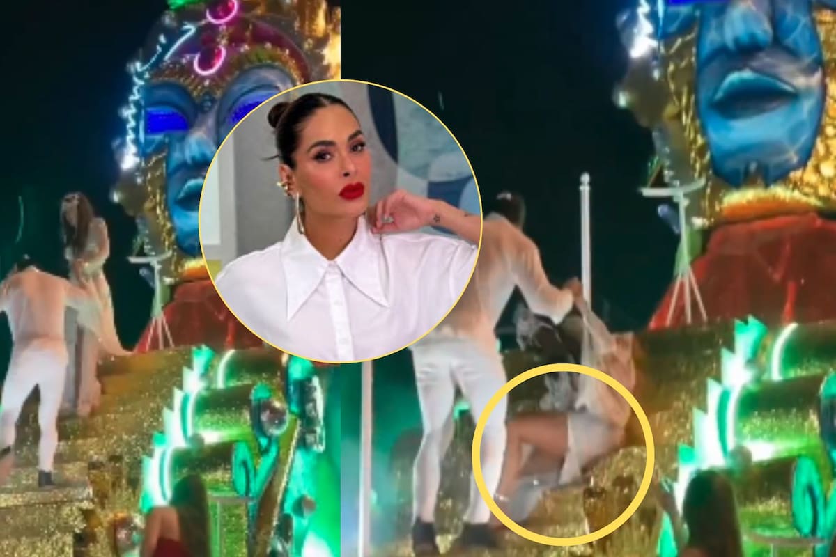 Galilea Montijo sufre caída en el Carnaval de Mazatlán