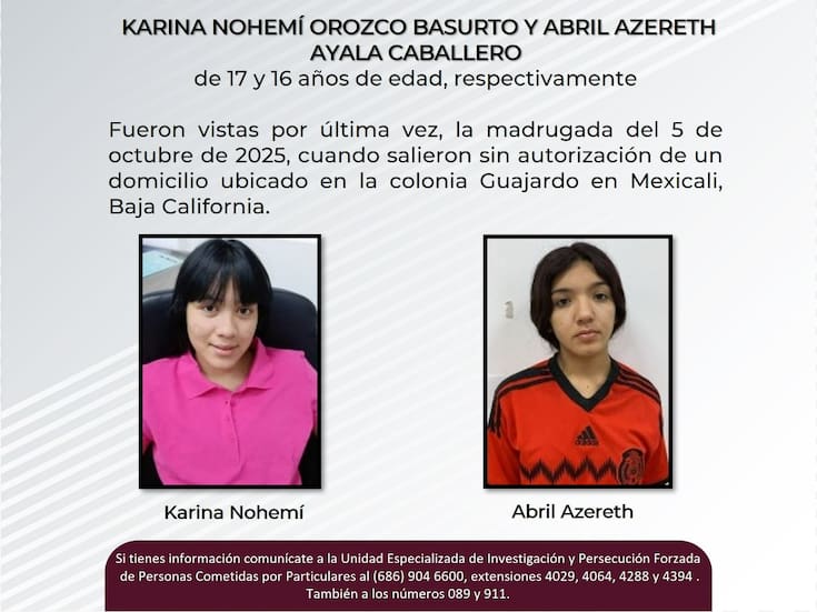 Buscan a dos adolescentes que salieron del albergue del DIF Estatal en Mexicali