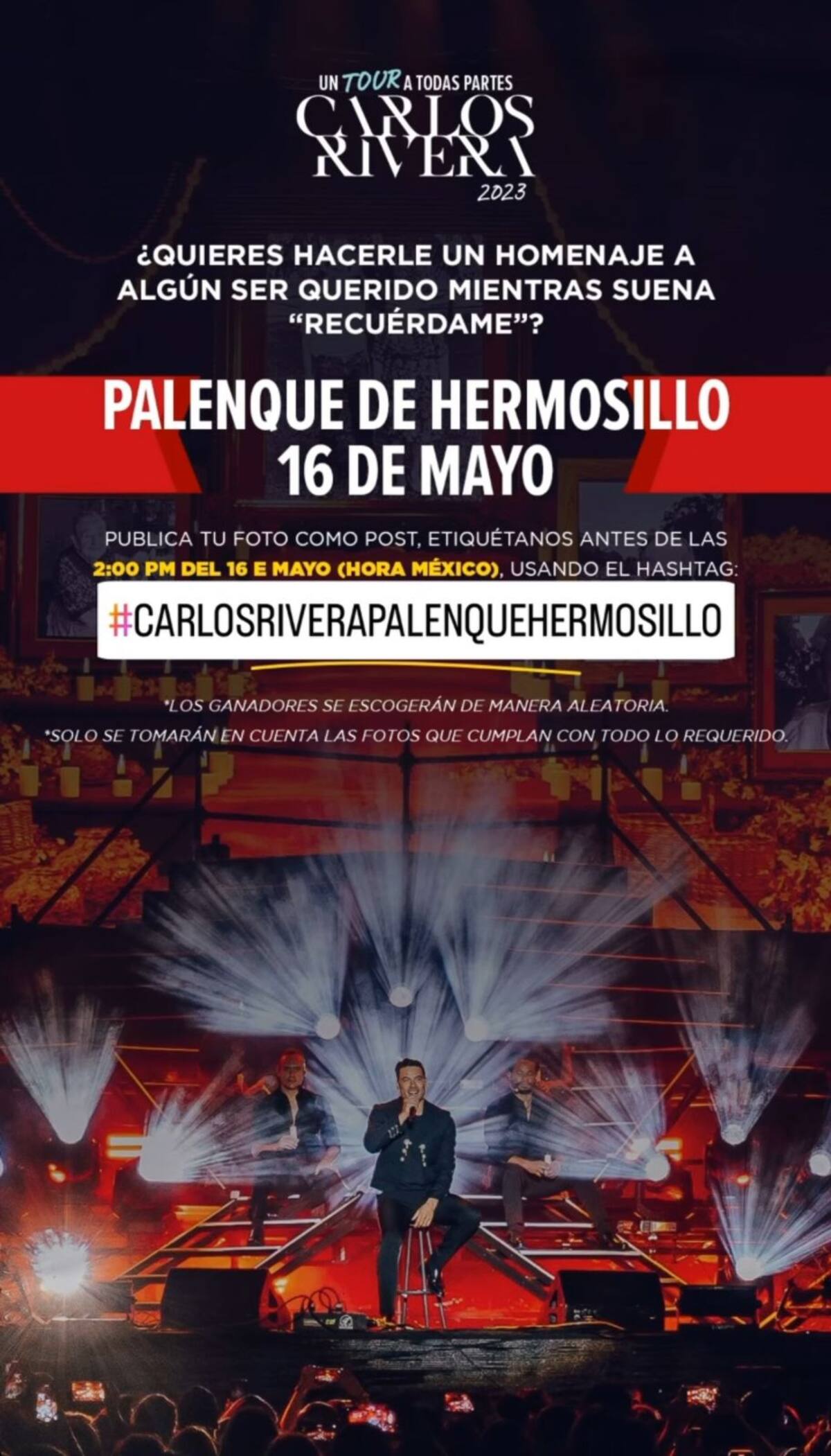 Los participantes tendrán la oportunidad de ser parte de un homenaje único durante el concierto | Captura de pantalla