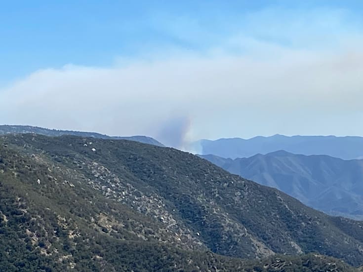 Incendio forestal consume 900 hectáreas en la Sierra de San Pedro Mártir