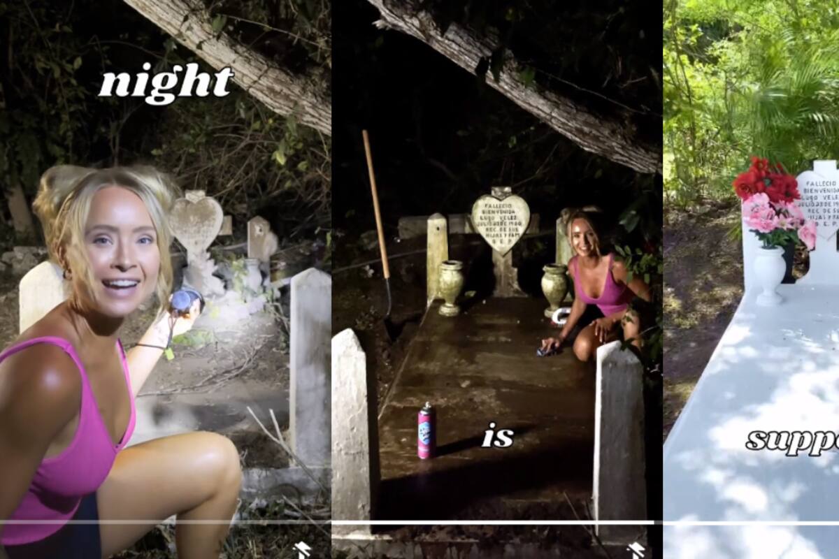 TikTok: ¡mujer se vuelve viral por limpiar tumbas abandonadas de noche!