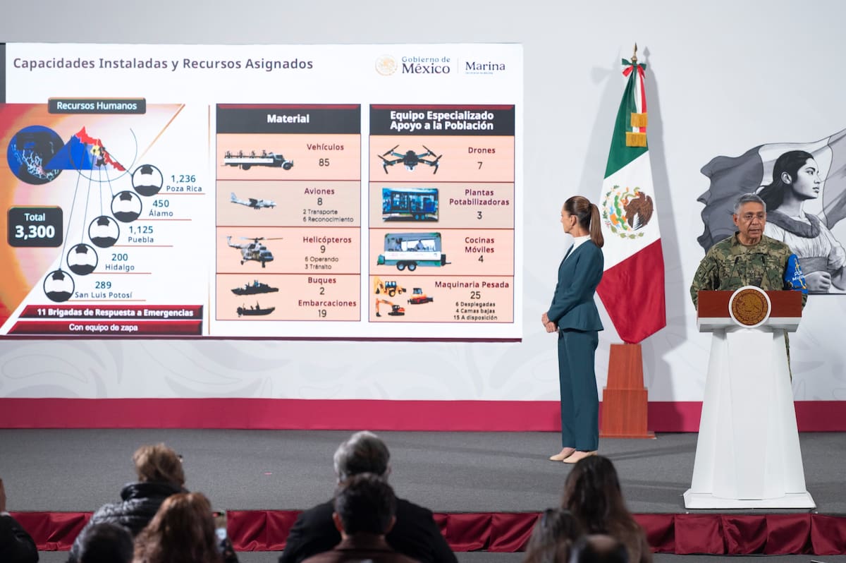 Los remanentes de los huracanes Raymond y Priscilla dejaron como saldo 64 muertos y 65 desaparecidos en cinco estados del País. | Crédito: Presidencia