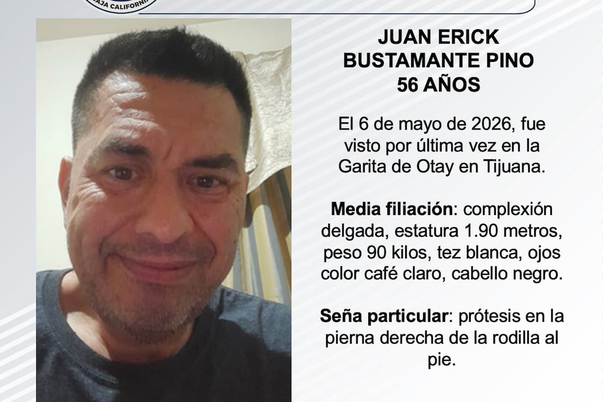 Se busca a Juan Erick Bustamante Pino de 56 años
