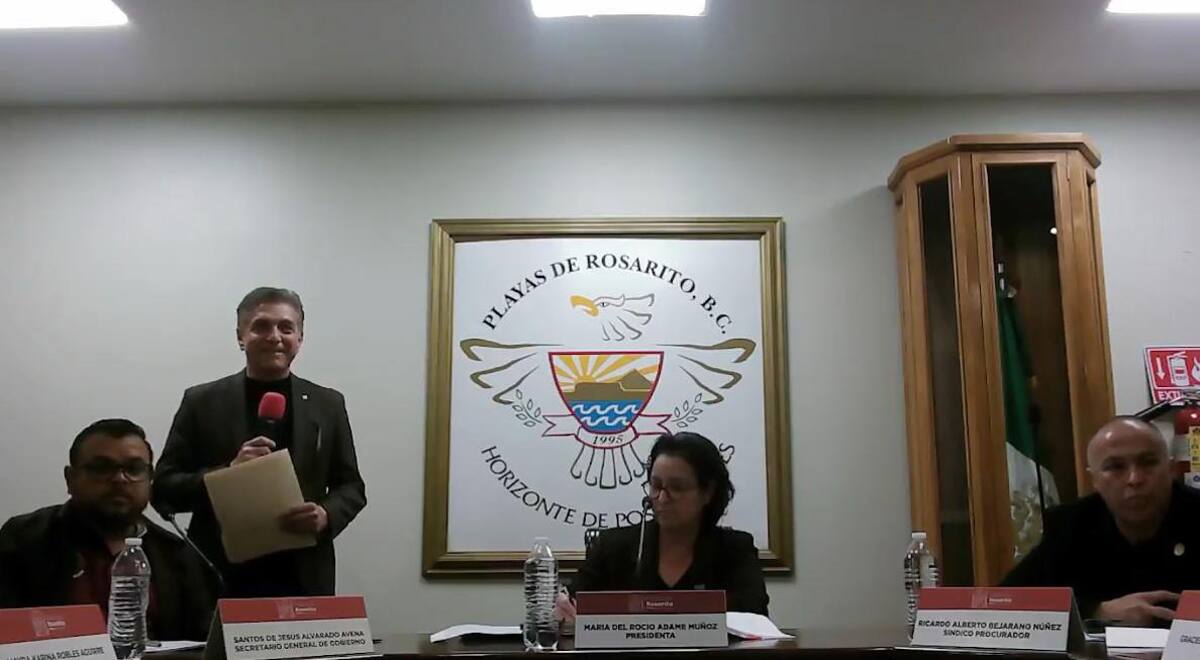Este jueves se realizó sesión de Cabildo en Rosarito.