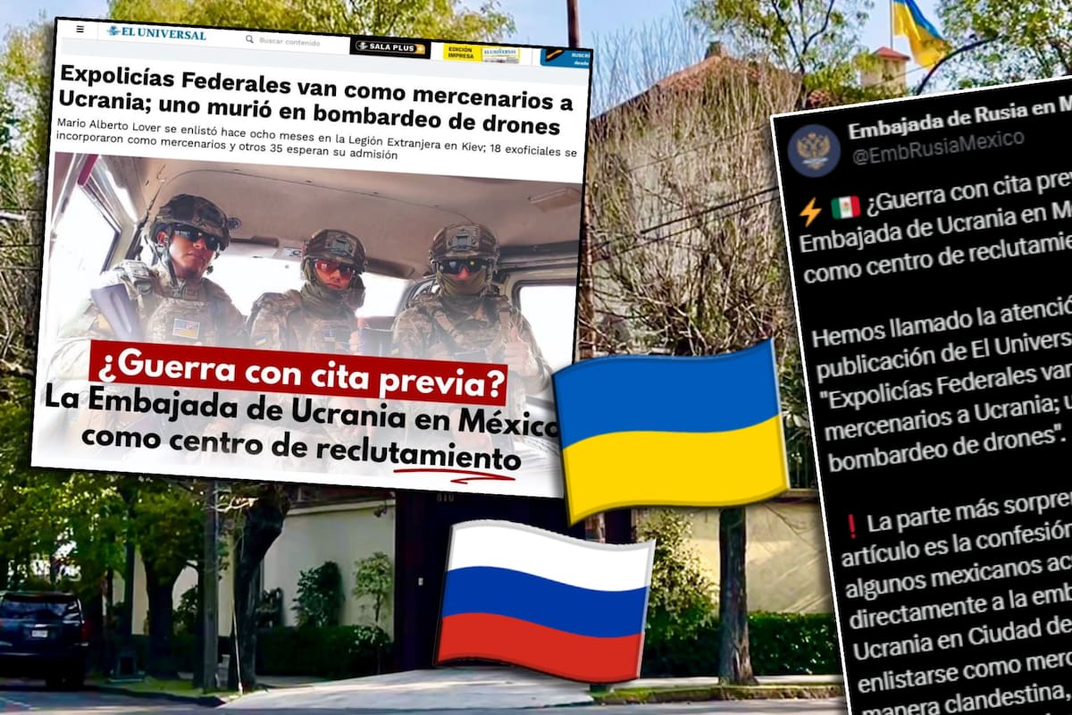 Pelea de Embajadas en México: La sede rusa acusa a la ucraniana de manejar un “centro de reclutamiento de mercenarios mexicanos”, violando la Convención de Viena
